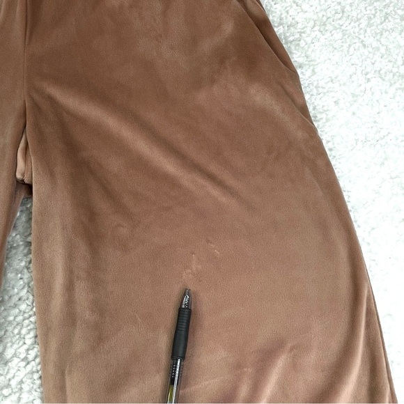 Skims Velour Velvet Track Pants Zipper Pockets Pull On Travel Comfy Soft Medium - Picture 7 of 12